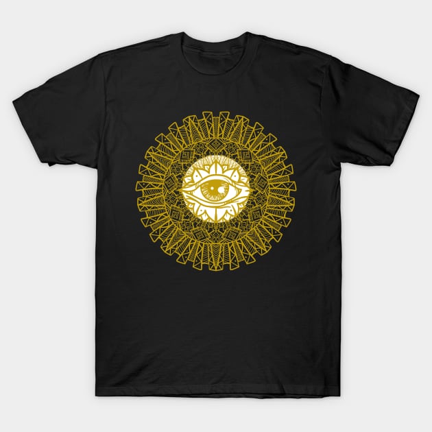 The eye sacred geometry T-Shirt by World upside down